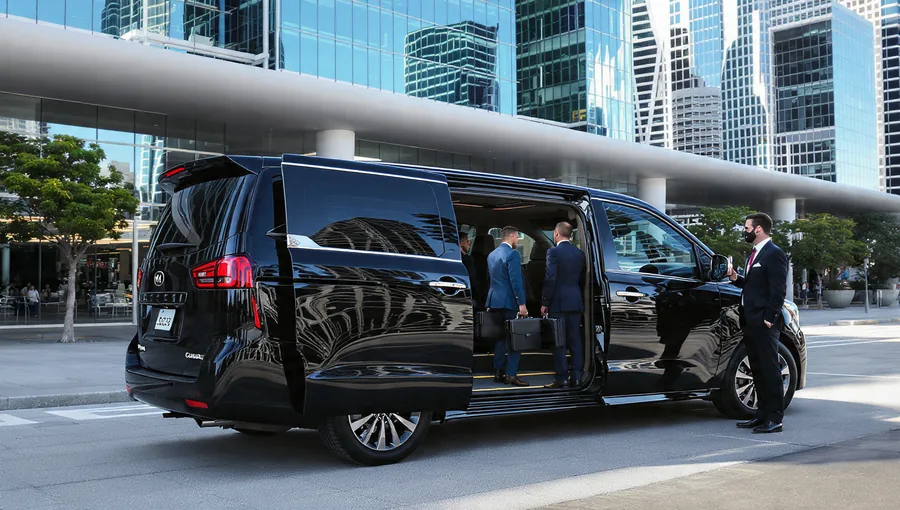 Corporate maxi taxi transfer near Barangaroo Sydney